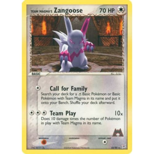 Team Magma’s Zangoose (023/095) Rare Classic - Single
