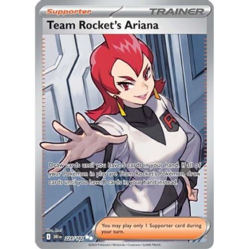 Team Rocket’s Ariana - 224/182 (224) Ultra Rare Holofoil
