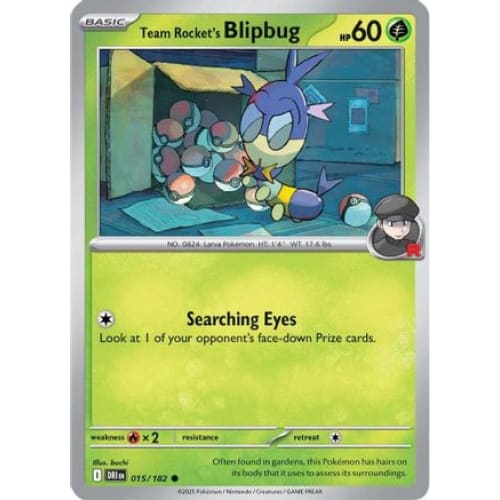 Team Rocket’s Blipbug (15) Common Reverse Holofoil - Single