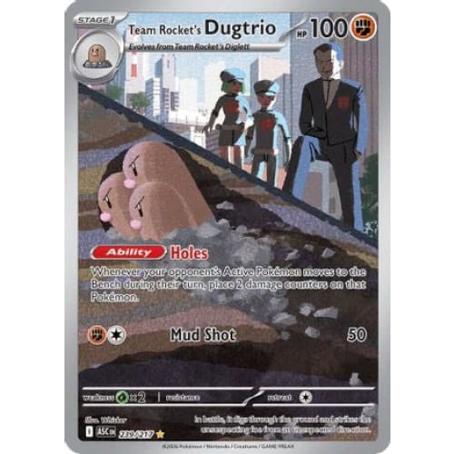 Team Rocket’s Dugtrio - 239/217 (239) Illustration Rare
