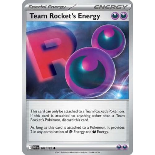 Team Rocket’s Energy (182) Uncommon - Single