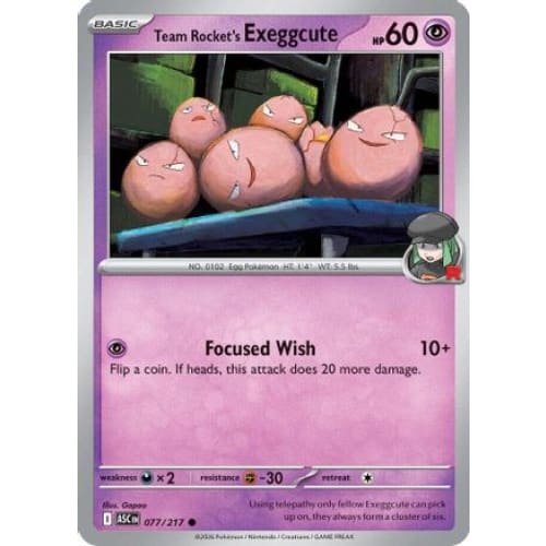 Team Rocket’s exeggcute (77) Common - Single