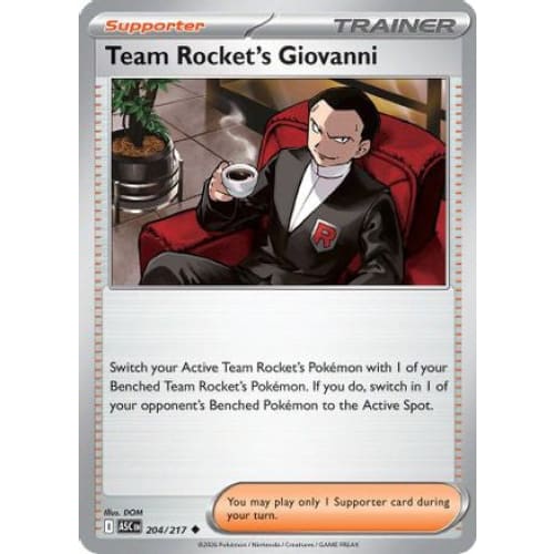 Team Rocket’s Giovanni (204) Uncommon - Single