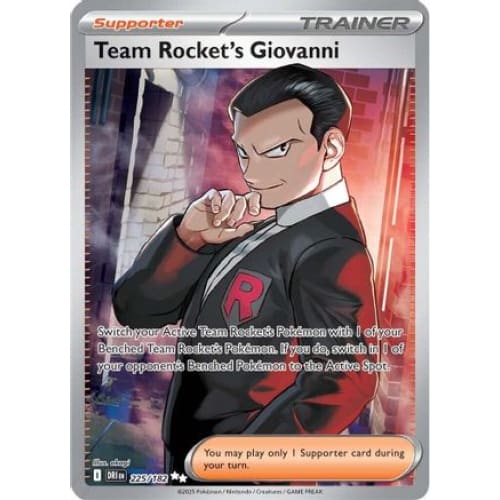 Team Rocket’s Giovanni - 225/182 (225) Ultra Rare Holofoil