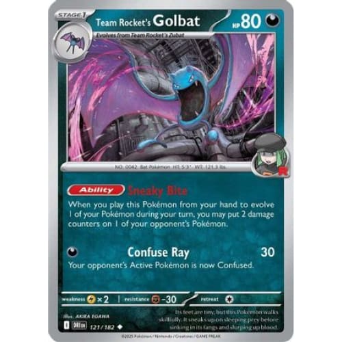 Team Rocket’s Golbat (121) Uncommon - Single