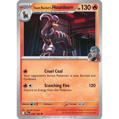 Team Rocket’s Houndoom - 038/182 (38) Uncommon - Single