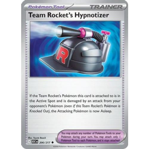 Team Rocket’s Hypnotizer (206) Uncommon Reverse Holofoil