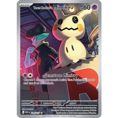 Team Rocket’s Mimikyu - 238/217 (238) Illustration Rare