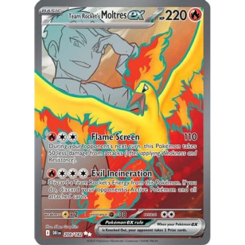 Team Rocket’s Moltres ex - 208/182 (208) Ultra Rare