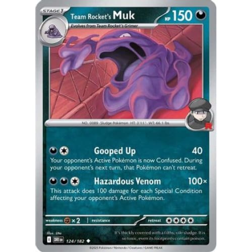 Team Rocket’s Muk (124) Uncommon Reverse Holofoil - Single
