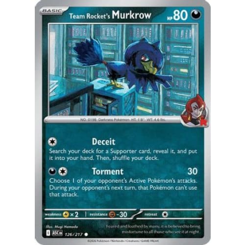 Team Rocket’s Murkrow (126) Common - Single