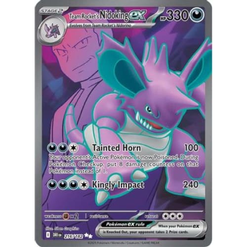 Team Rocket’s Nidoking ex - 216/182 (216) Ultra Rare