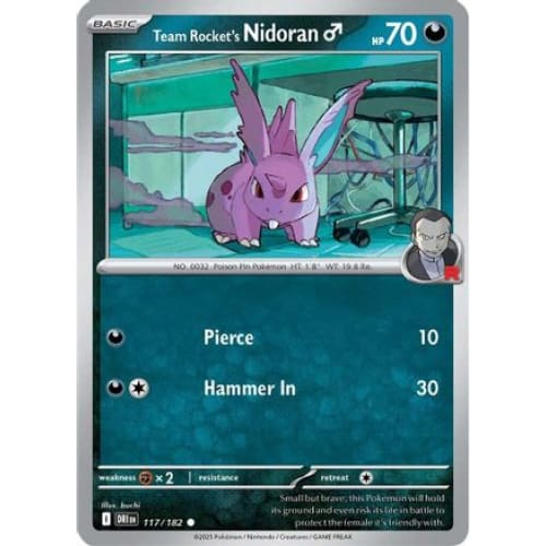 Team Rocket’s Nidoran (117) Common - Single