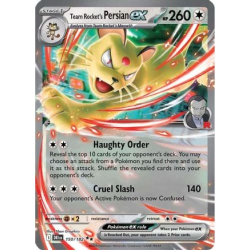 Team Rocket’s Persian ex - 150/182 (150) Double Rare