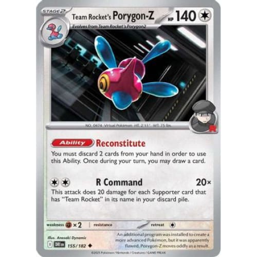 Team Rocket’s Porygon-Z (155) Uncommon - Single