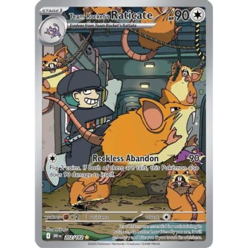 Team Rocket’s Raticate - 202/182 (202) Illustration Rare