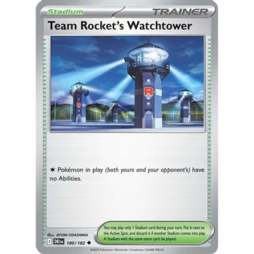 Team Rocket’s Watchtower (180) Uncommon Reverse Holofoil