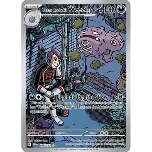 Team Rocket’s Weezing - 199/182 (199) Illustration Rare