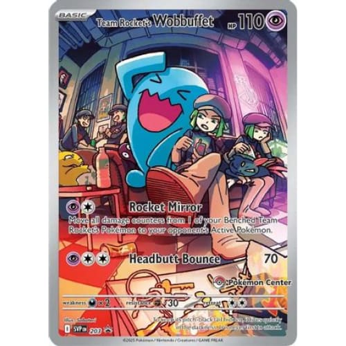 Team Rocket’s Wobbuffet (Pokemon Center Exclusive) (203)