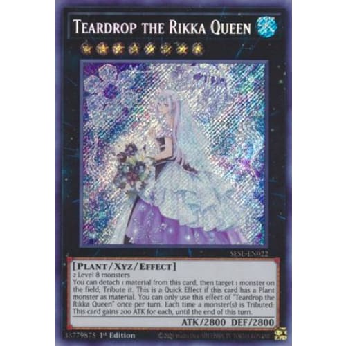 Teardrop the Rikka Queen (SESL-EN022) Secret Rare 1st