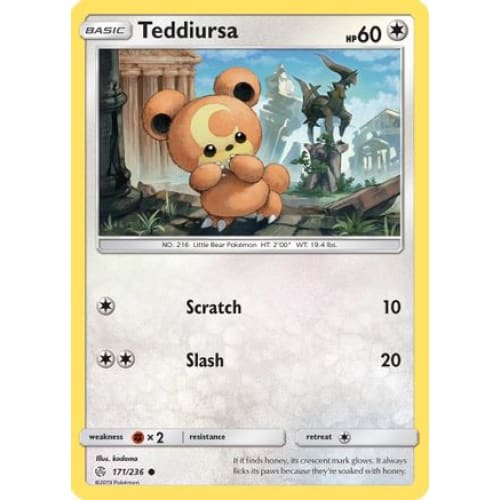 Teddiursa (171/236) Common Reverse Holofoil - Single