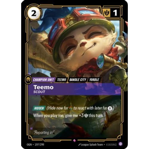 Teemo - Scout (197/298) - Origins Foil - Single