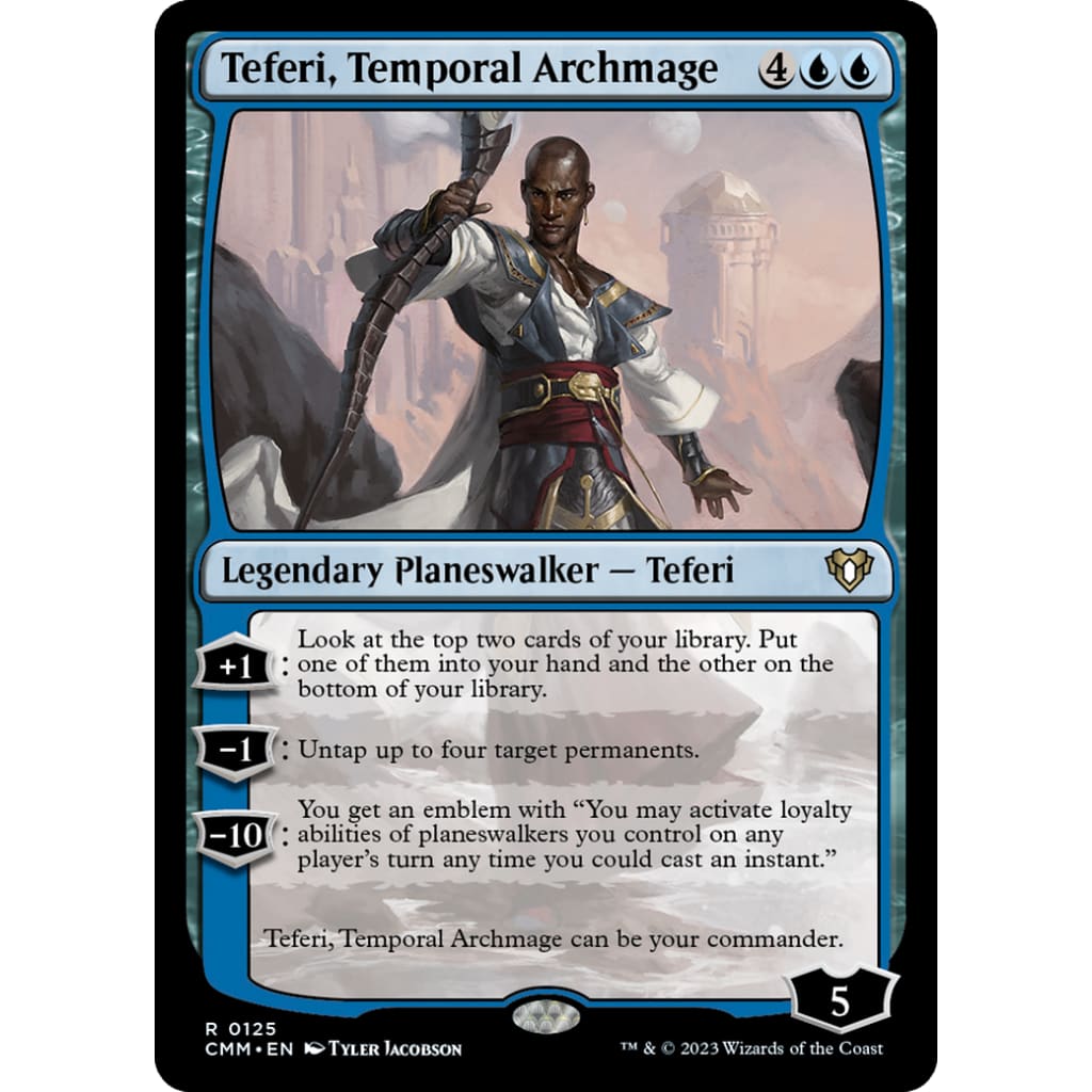 Teferi Temporal Archmage (CMM-125) - Single