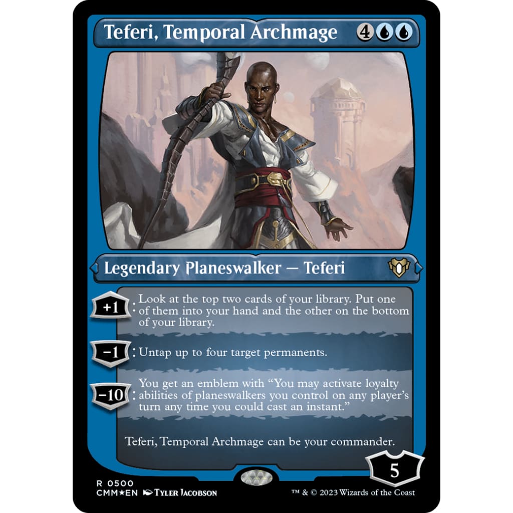 Teferi Temporal Archmage (CMM-500) Etched Foil - Single