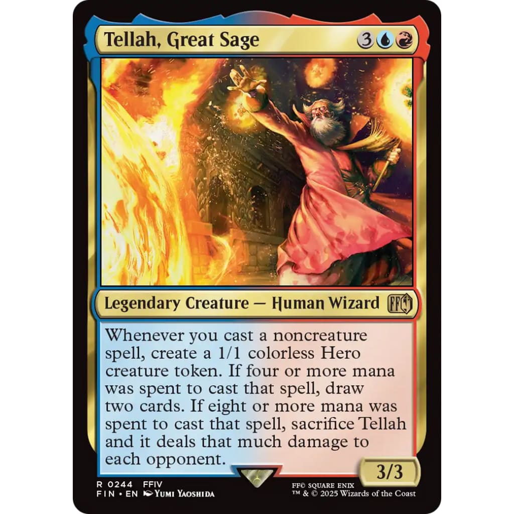 Tellah Great Sage (FIN-244) Foil - Single