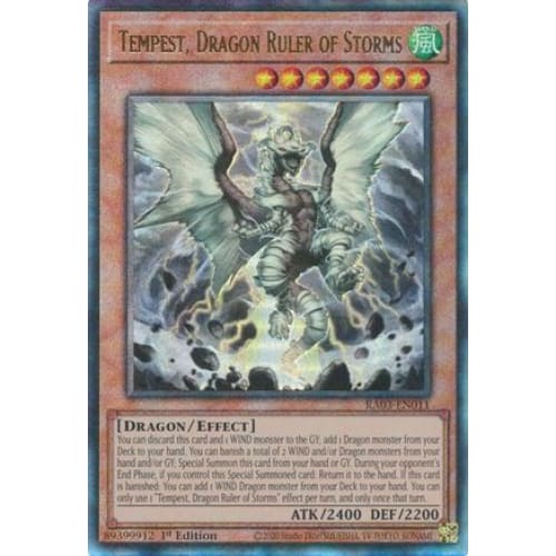 Tempest Dragon Ruler of Storms (PUR) - RA03-EN011 Prismatic