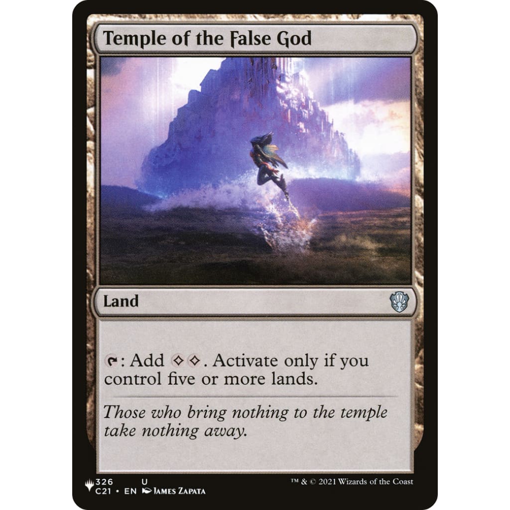 Temple of the False God (PLST-C21-326) - Single