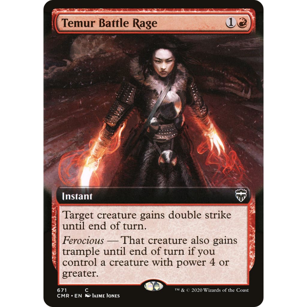 Temur Battle Rage (CMR-671): (Extended Art) Foil - Single