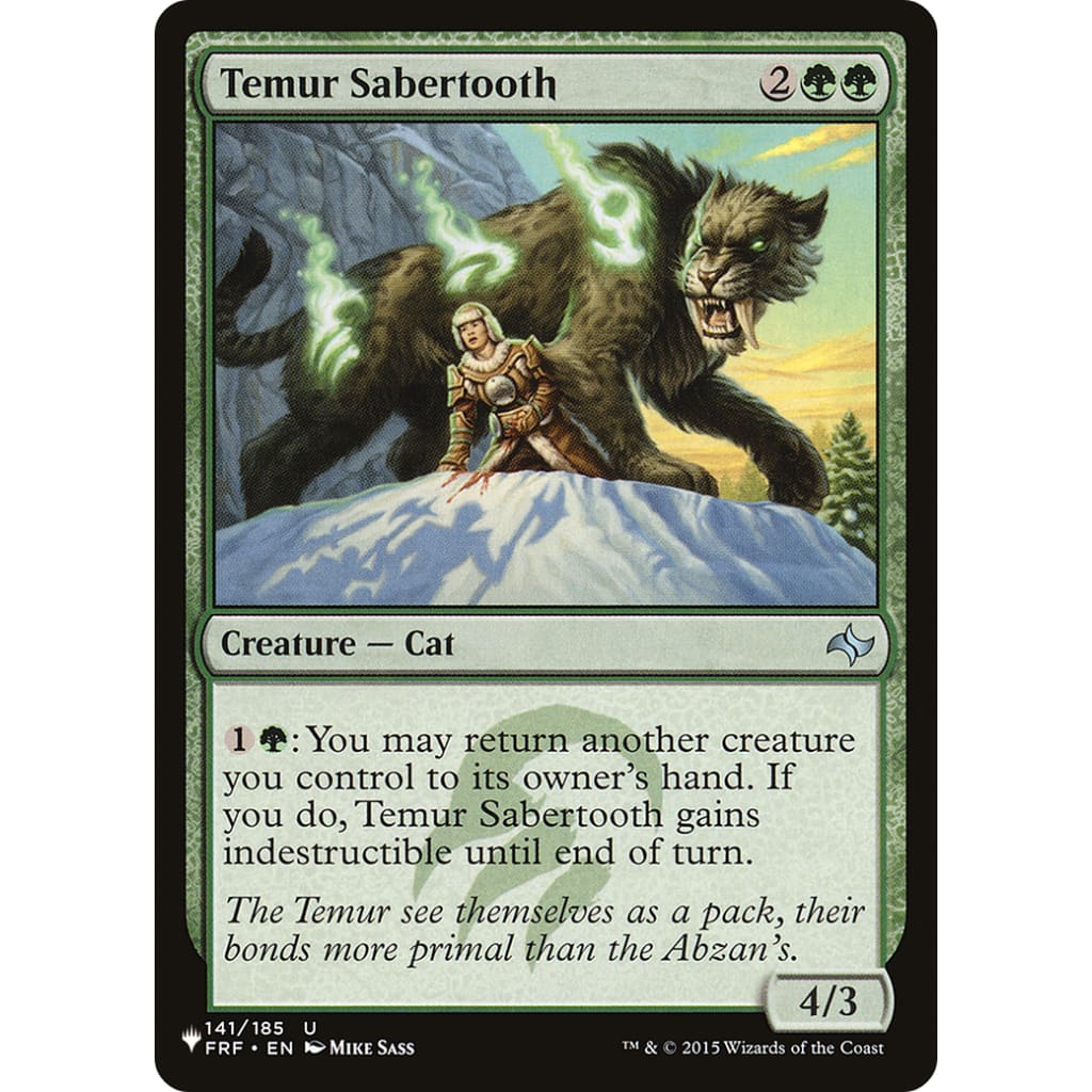 Temur Sabertooth (PLST-FRF-141) - Single