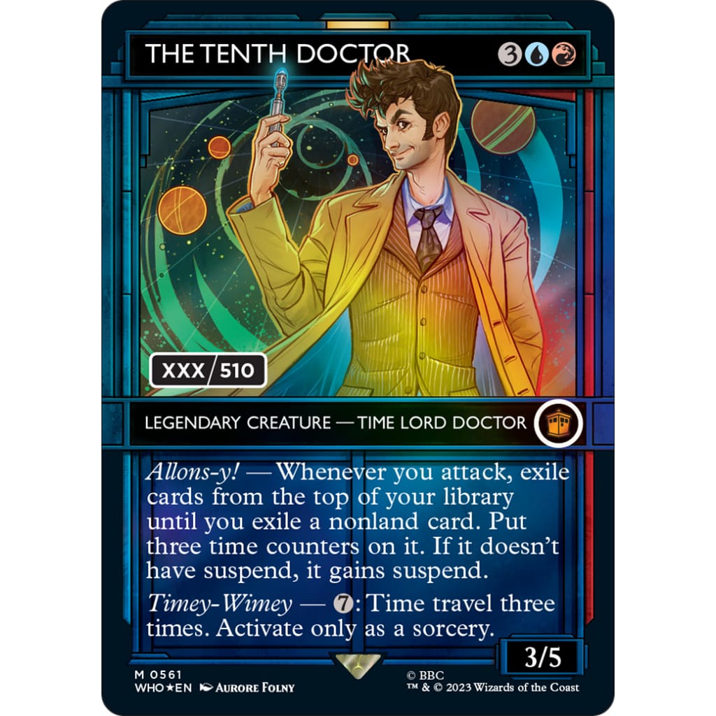 The Tenth Doctor (WHO-561Z): (Showcase) (Borderless) Foil