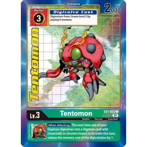 Tentomon (Alternate Art) (EX1-033 C) Common Foil - Single