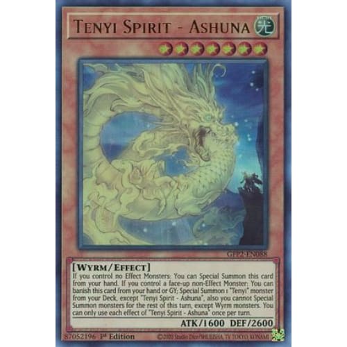 Tenyi Spirit - Ashuna (GFP2-EN088) Ultra Rare 1st Edition