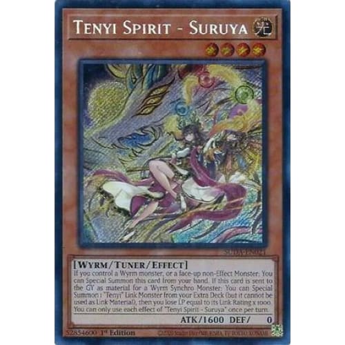 Tenyi Spirit - Suruya - SUDA-EN021 Secret Rare 1st Edition