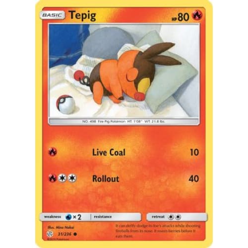 Tepig (031/236) Common Reverse Holofoil - Single