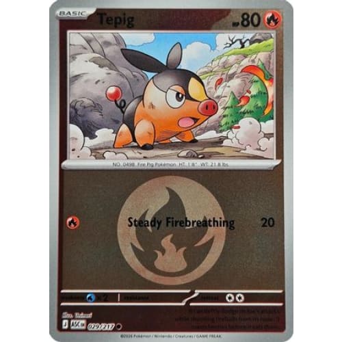Tepig (Energy Symbol Pattern) (29) Common Reverse Holofoil
