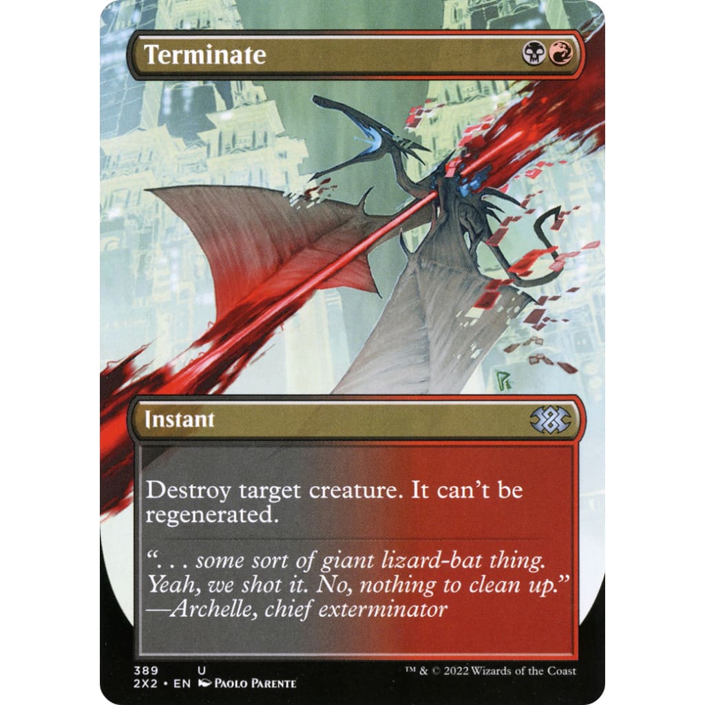Terminate (2X2-389) (Borderless) - Single