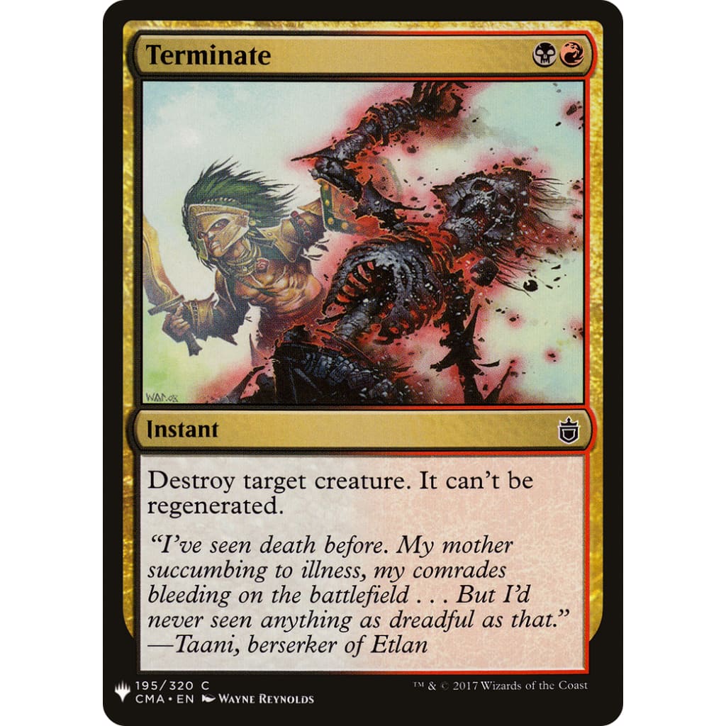 Terminate (PLST-CMA-195) - Single