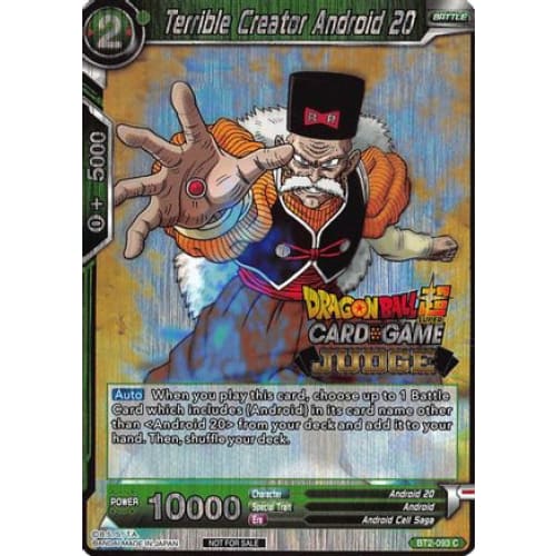 Terrible Creator Android 20 (Judge Promotion Cards) - Single