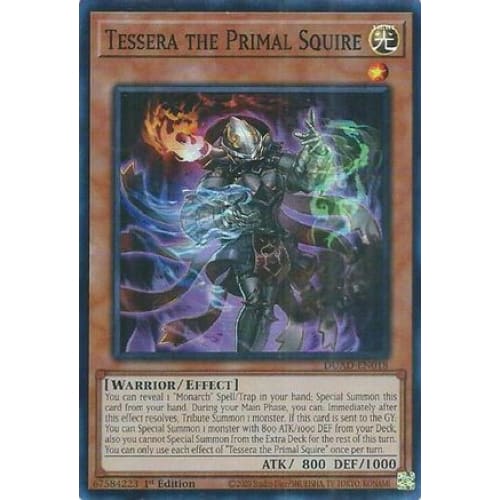 Tessera the Primal Squire - DUAD-EN018 Super Rare 1st