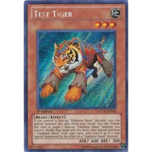 Test Tiger (LCGX-EN242) Secret Rare 1st Edition - Single