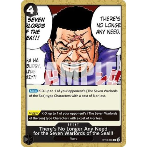 There’s No Longer Any Need for the Seven Warlords of Sea!!!