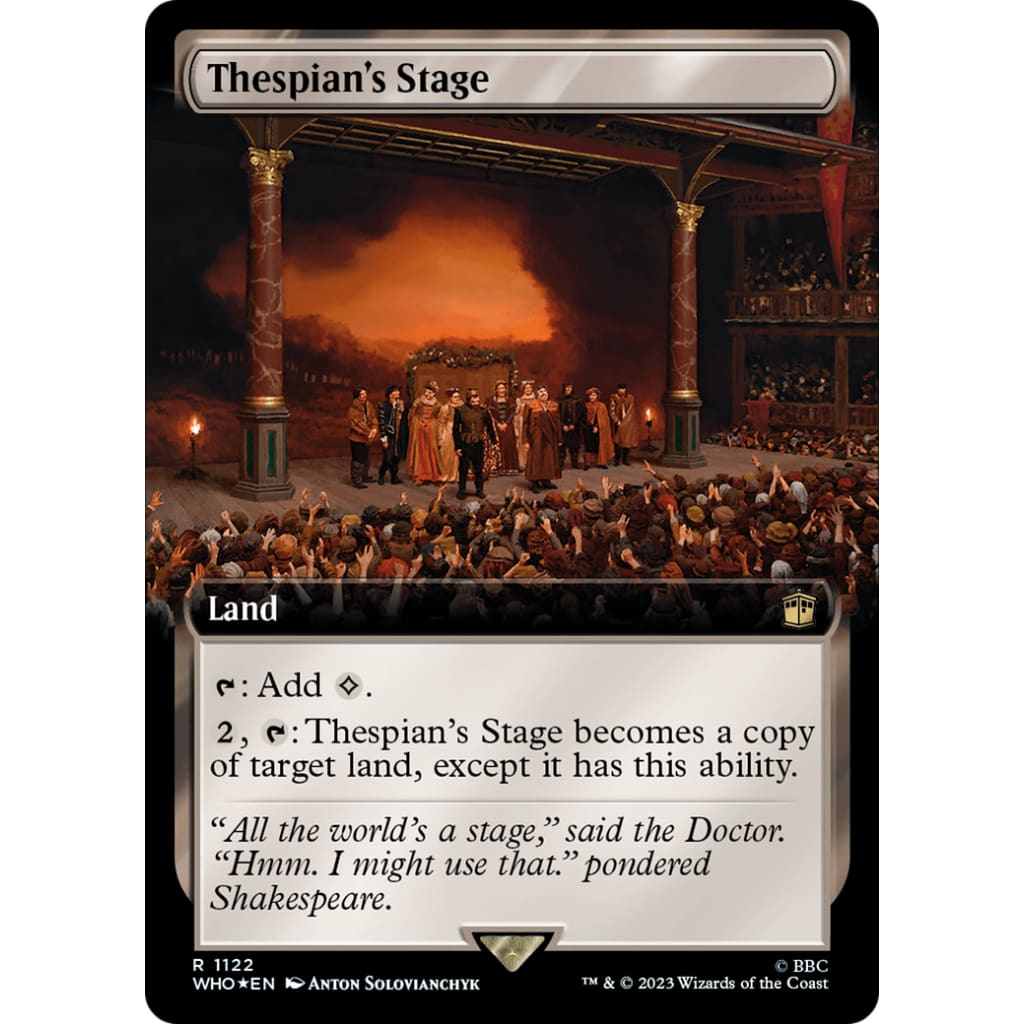 Thespian’s Stage (WHO-1122): (Extended Art) Foil - Single