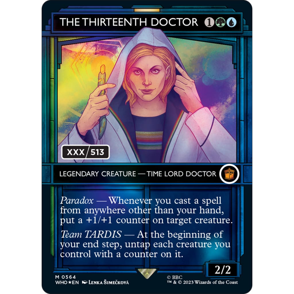 The Thirteenth Doctor (WHO-564Z): (Showcase) (Borderless)