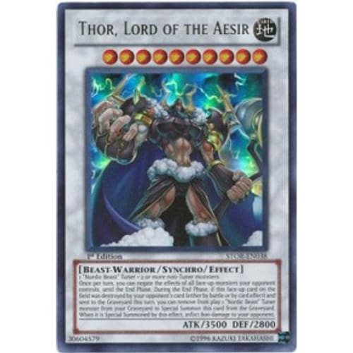Thor Lord of the Aesir (STOR-EN038) Ultra Rare 1st Edition