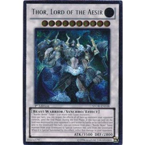 Thor Lord of the Aesir (UTR) (STOR-EN038) Ultimate Rare 1st