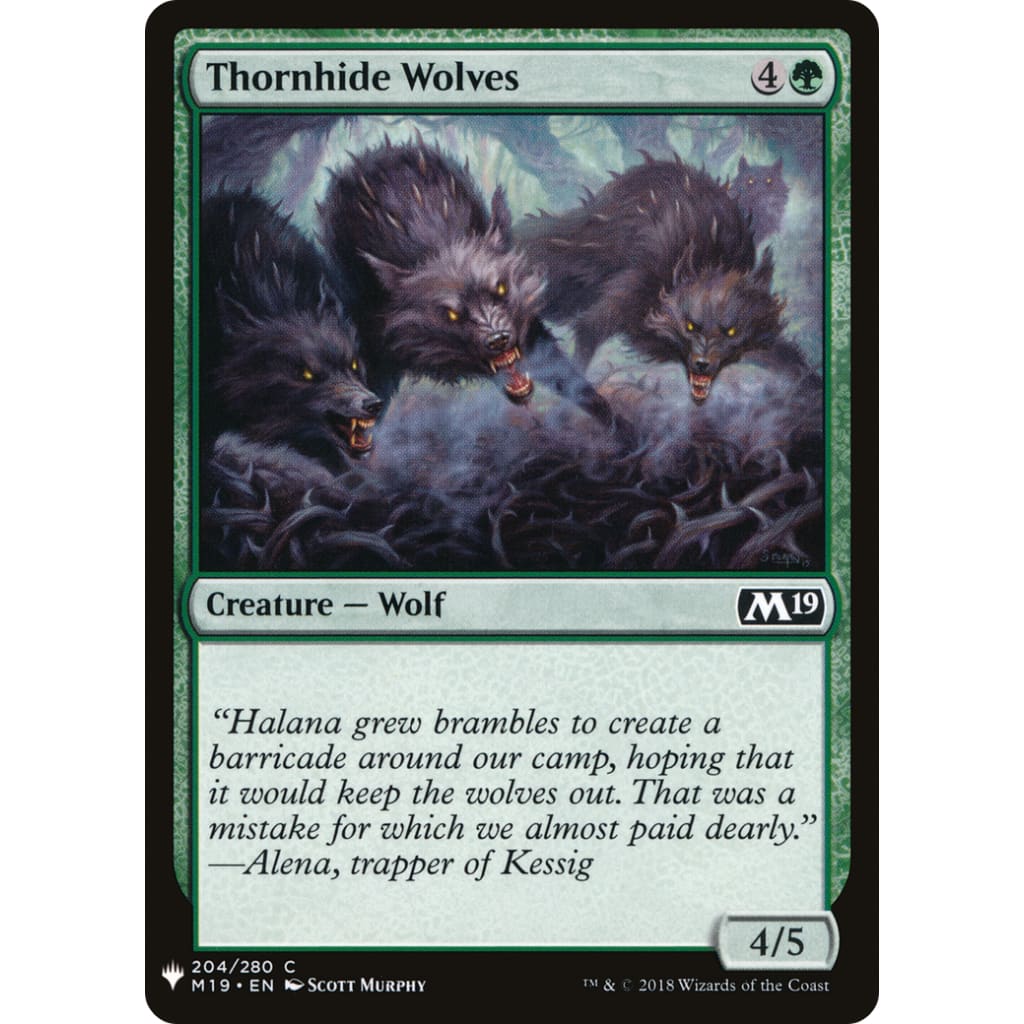Thornhide Wolves (PLST-M19-204) - Single